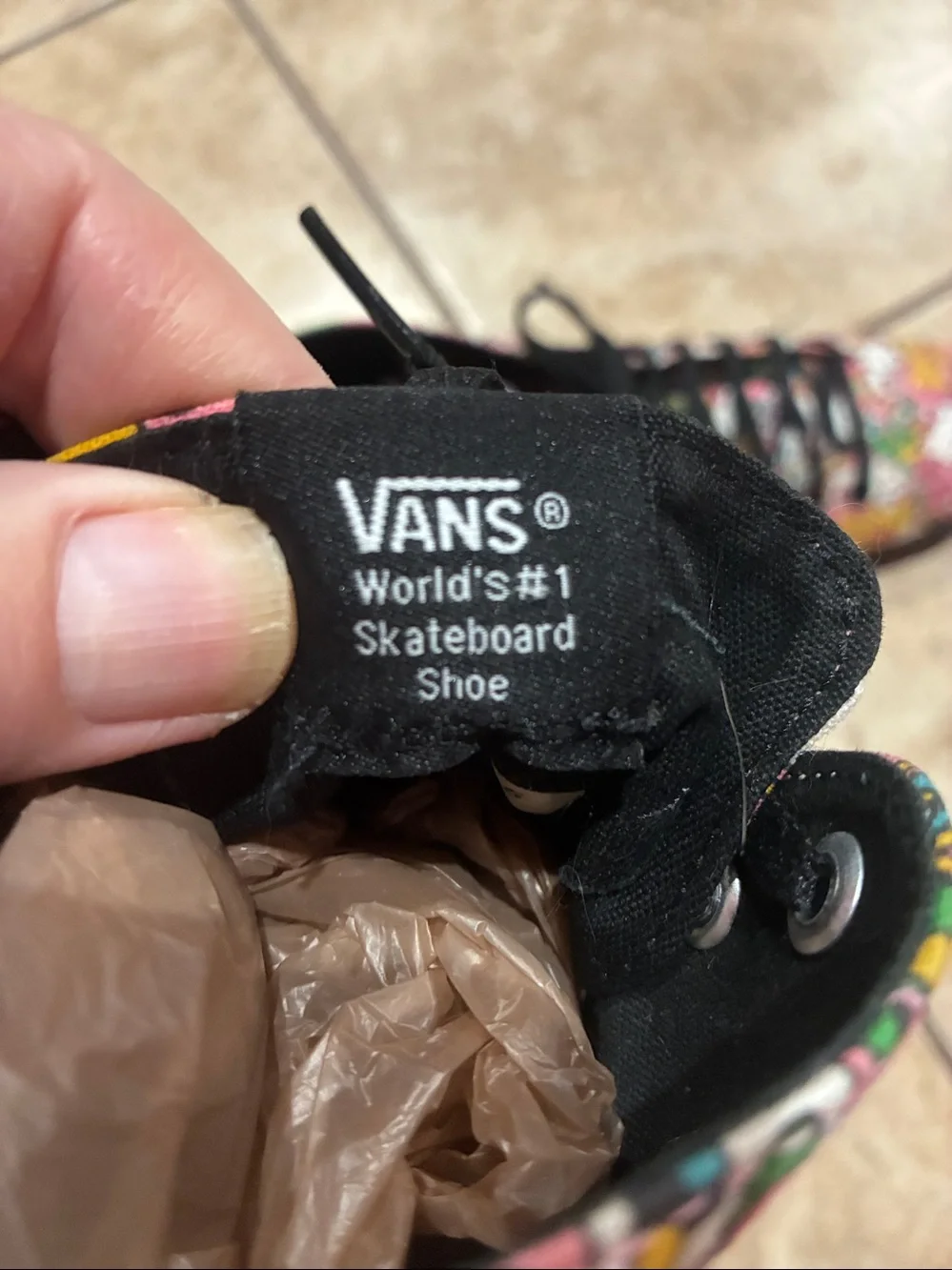 Vans Hello Kitty Pink Multi-Color High-Top Sneakers